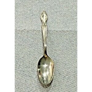 Wm Rogers AA Silverplate Ice Cream Spoon Vintage Small Dessert Flatware